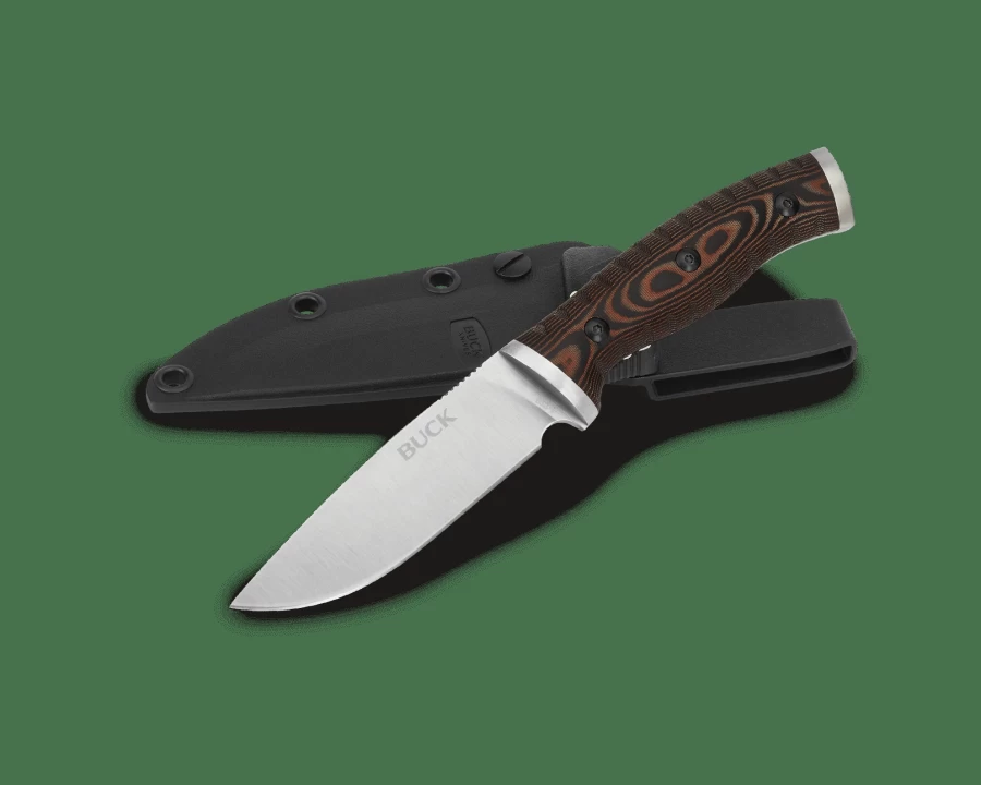 Buck Knives 853 Selkirk Fixed Blade Hunting Knife - Outdoor Survival Knife with Sheath