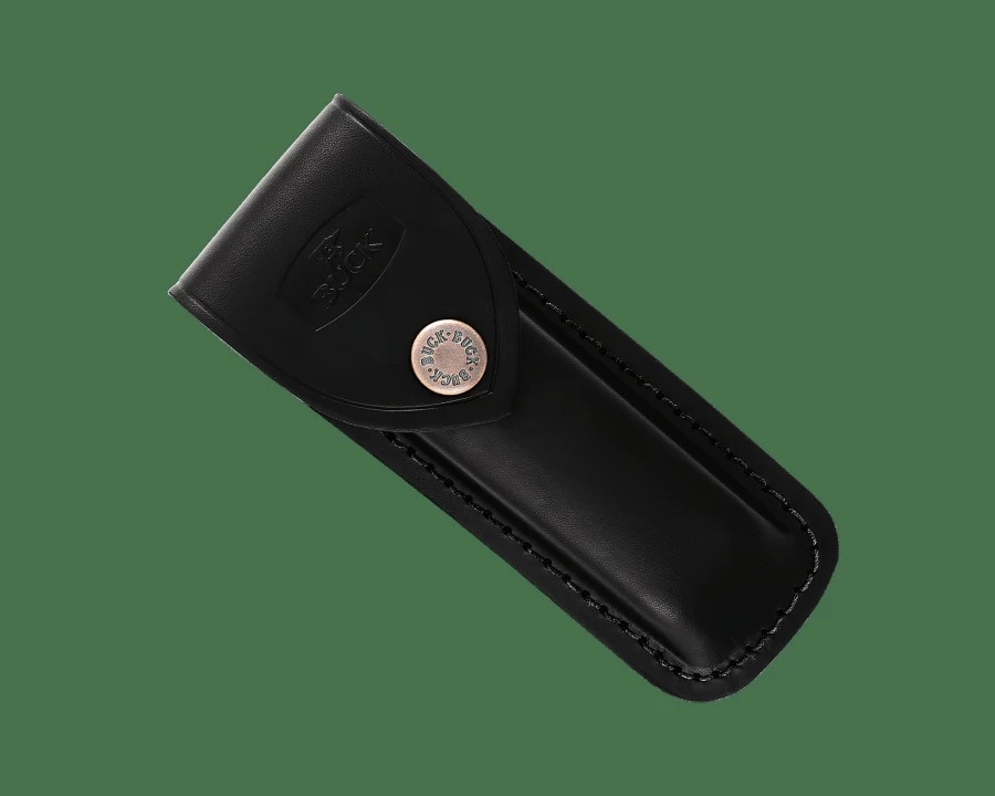 Buck Knives 110 Folding Hunter Sheath - Genuine Leather Knife Cover for Outdoor & EDC