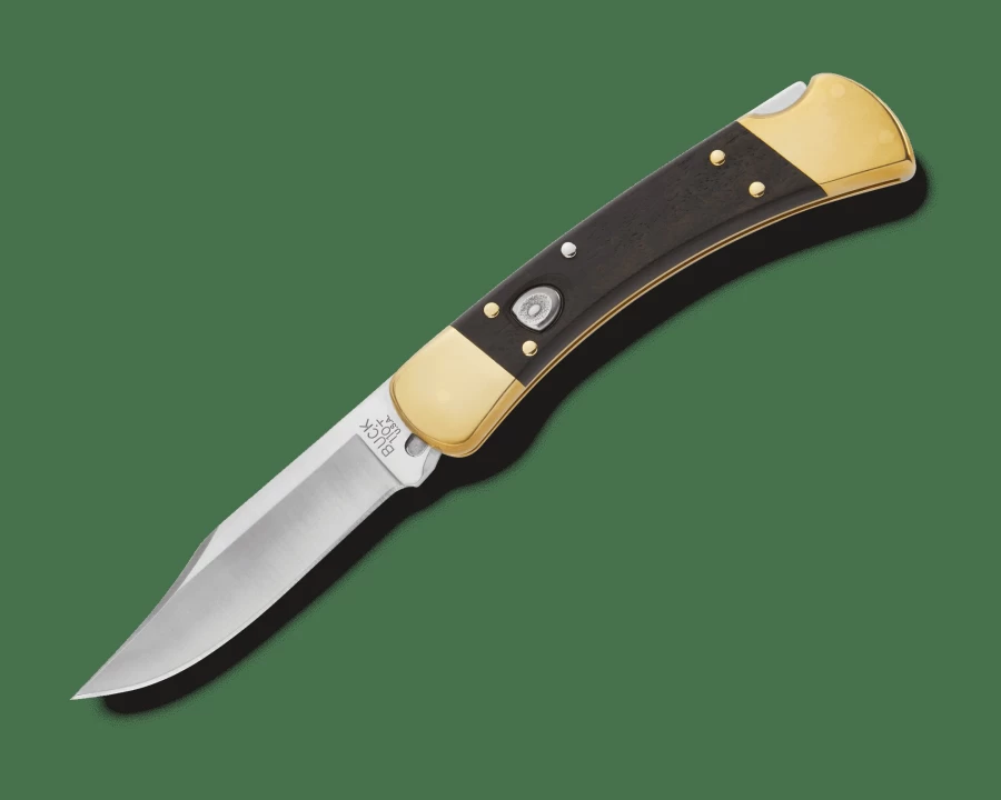 Buck Knives 110 Folding Hunter Auto Knife - Premium Automatic Pocket Knife
