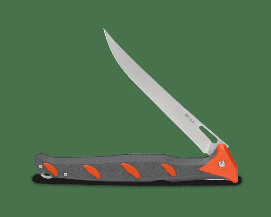 Buck Knives 6 Inch Folding Fillet Knife 148 Hookset for Freshwater Fishing