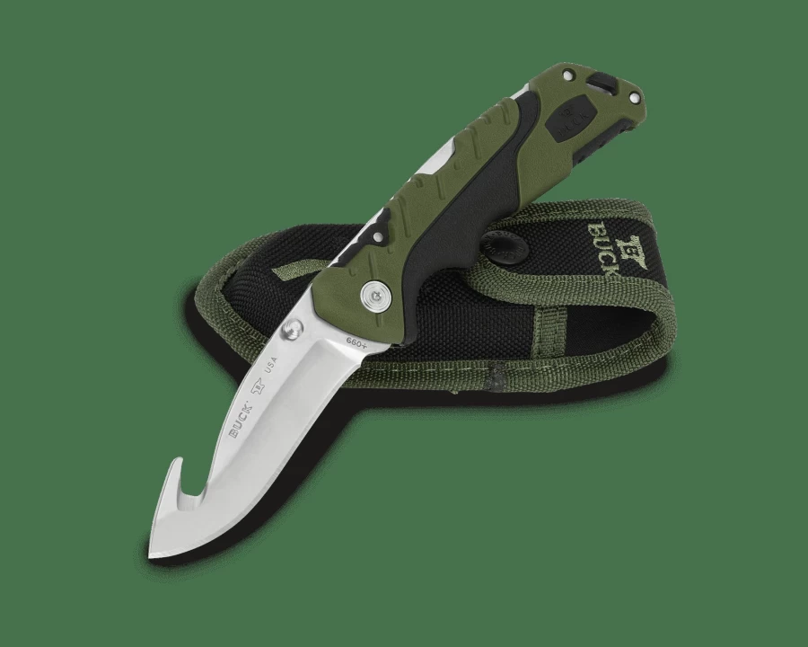Buck Knives 660 Large Folding Guthook Hunting Knife - Premium Outdoor Survival Blade