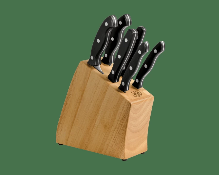 Buck Knives 7-Piece Premium Cutlery Set for Kitchen & Camping - High-Quality Knives Collection