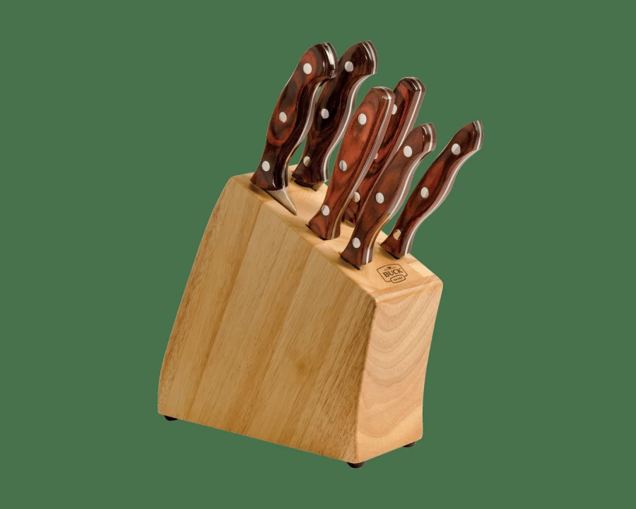 Buck Knives 7-Piece Premium Cutlery Set for Kitchen & Camping - High-Quality Knives Collection