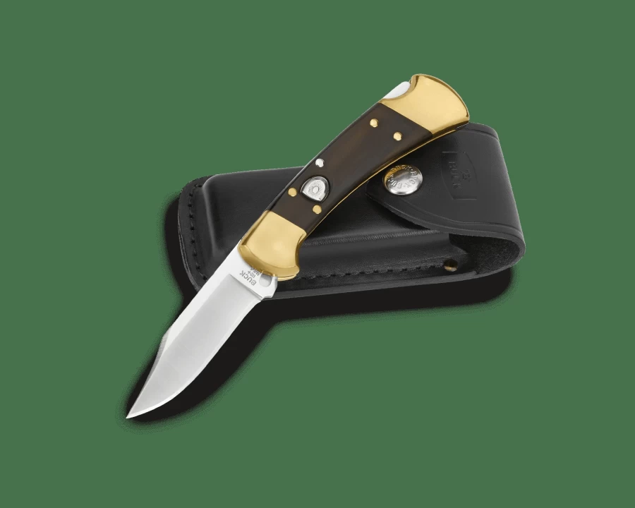 Buck Knives 112 Ranger Auto Folding Knife - Automatic Pocket Knife with Premium Steel Blade