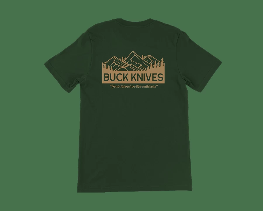 "Buck Knives Outdoor Adventure T-Shirt - Your Essential Companion for the Wild"